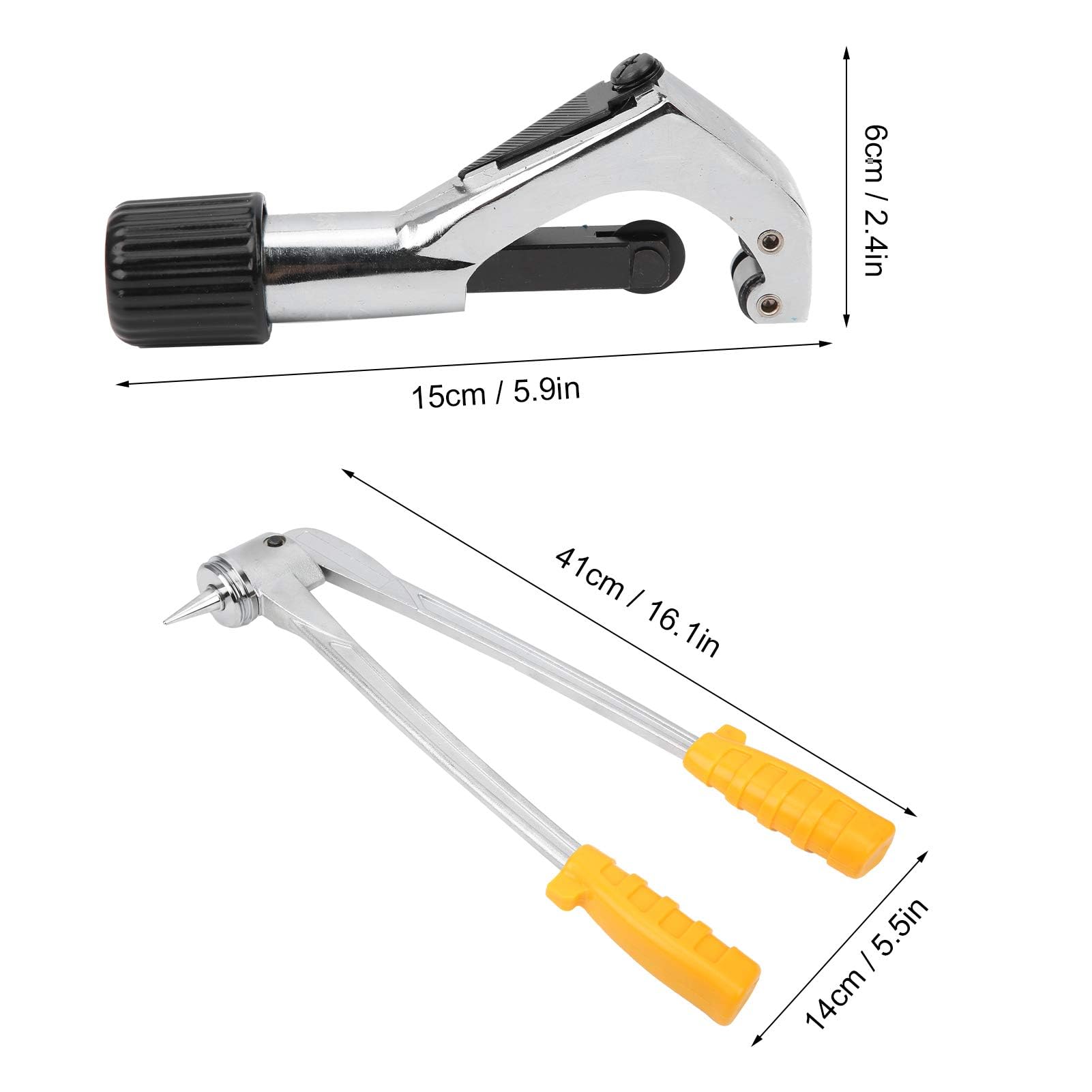 Expansor de Tubo de PALanca de 7 Piezas, Herramienta de Expansión de PALanca de 10 a 28 MM, Expansor de Tubo CT 100A/M, para Escariar Juego de Escariador de Tubos de Cobre
