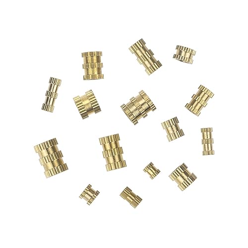 Miniatura 6 de 400 piezas M2 M3 M4 M5 Rosca hembra Tuercas moleteadas Latón Roscado Insertar Tuercas Surtido Kit