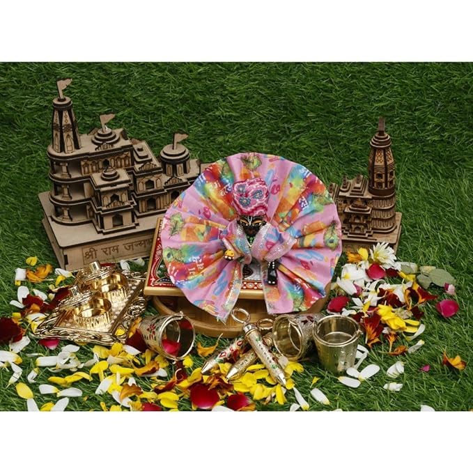 Gopal 2 Rsp JAICRAFTPUR Laddu Gopal Holi Combo Set with Pichkari, Bucket, Dress ...