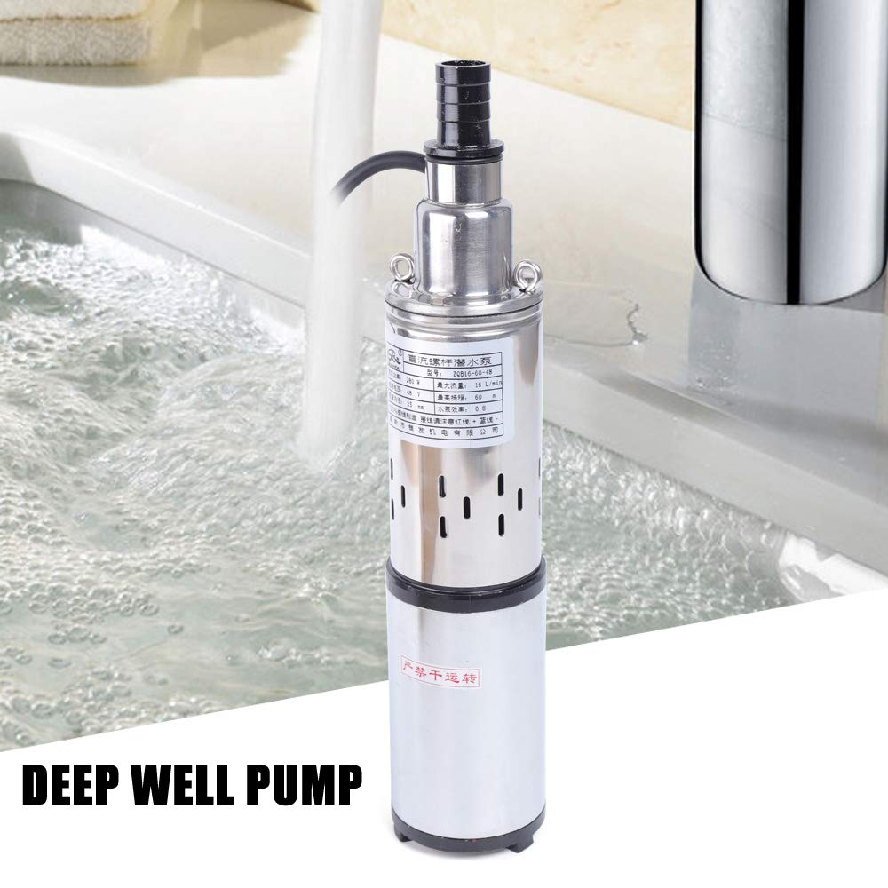 Pompa a energia solare per fontane, pompa a immersione, DC 280 W, 48 V, per acqua domestica, irrigazione giardino, laghetti