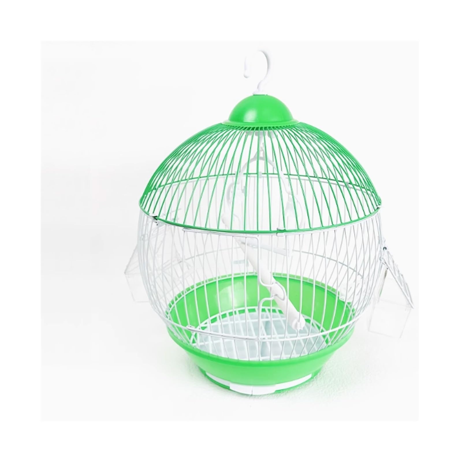 Gabbia per Uccelli Gabbia for pappagalli, Piccola Villa, Tetto in Metallo, Gabbia Ornamentale, for Uccelli da Riproduzione in Ferro(Green)