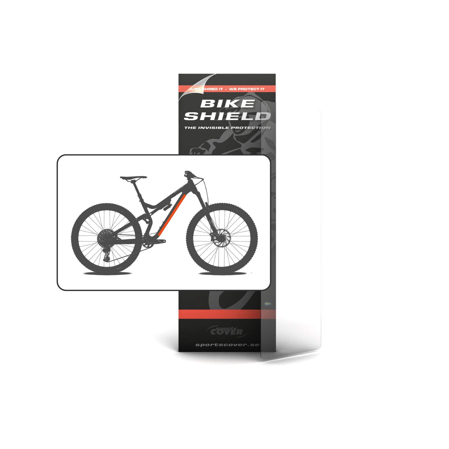 Bike Shield Downtube Shield, Large, Matt Finish
