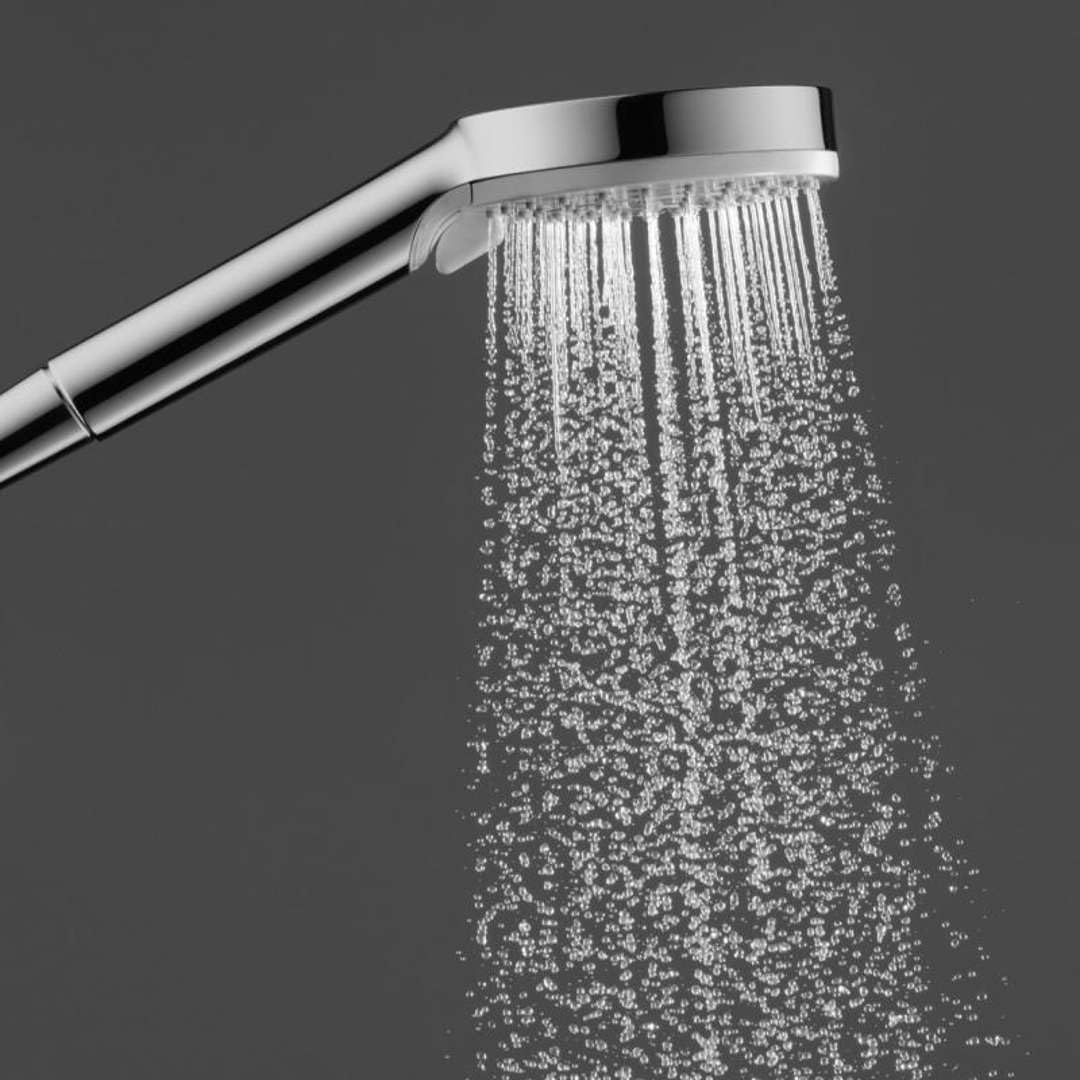 hansgrohe Vernis Shape Colonne de douche 230 1 jet EcoSmart 9l/min avec mitigeur thermostatique, noir mat, 26097670