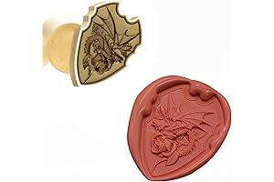 Wax Seal Stamp Dragon and Rose Wax Seal Laser Engraving