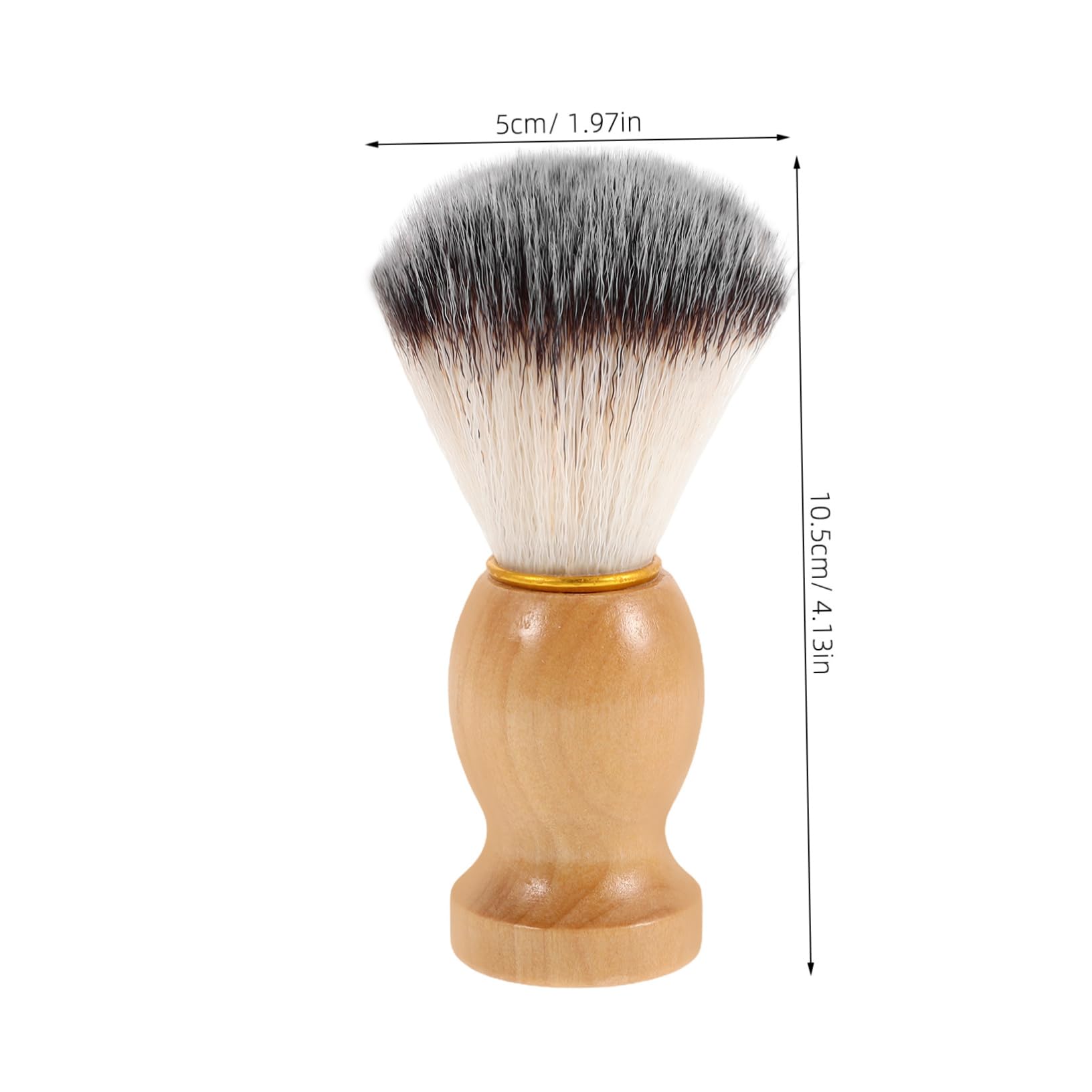 Healeved Beard Grooming Brush Set 3pcs Soft Bristles Shaving Brush for Men Salon for Mustache Facial Hair