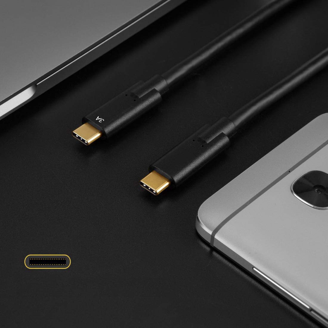 USB-Cケーブル 1m USB Type-C(オス) - Type-C(オス) USB Type-A Type-C ケーブル [1m] オス To Type-C データー 転送 通信