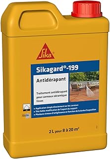 SIKA - Traitement Antidérapant - Sikagard-199 Antidérapant - Pour carrelage lisses en terrasses, piscine, marches d