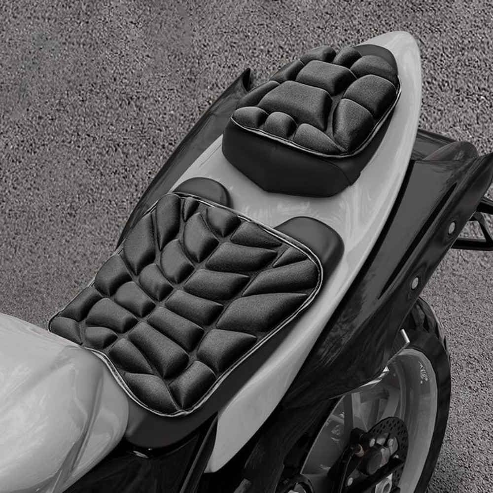 uHLANQC Motorcycle Seat Cushion for Yamaha TMAX 20周年纪念版 2021, Pads with Eva Foam-Shock Absorbing Waterproof Non-Slip Base Accessories(B)