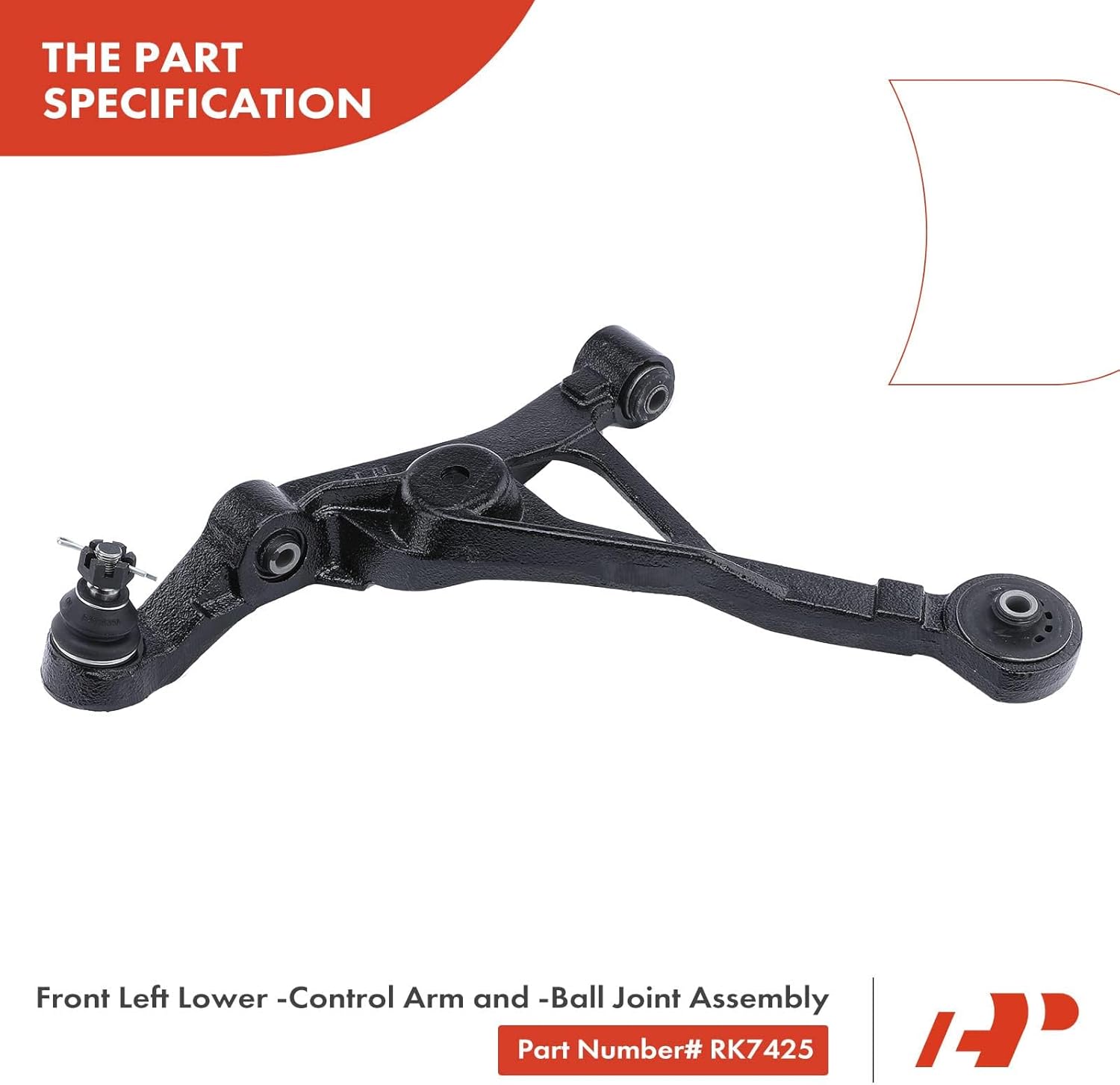 A-Premium Set of 10, Front Upper & Lower Control Arm, Inner & Outer Tie Rod End, Compatible with Chrysler Sebring 1996-2006, Cirrus 1995-2000, Dodge Stratus 1995-2006, Plymouth Breeze 1996-2000
