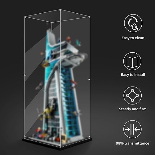 Vista 12 de Vitrina para Lego 76191 Infinity Gauntlet o 76223 Iron Man Nano Gauntlet, 6.3 x 6.3 x 13.8 pulgadas (6.3 x 6.3 x 13.8 in), protege tus