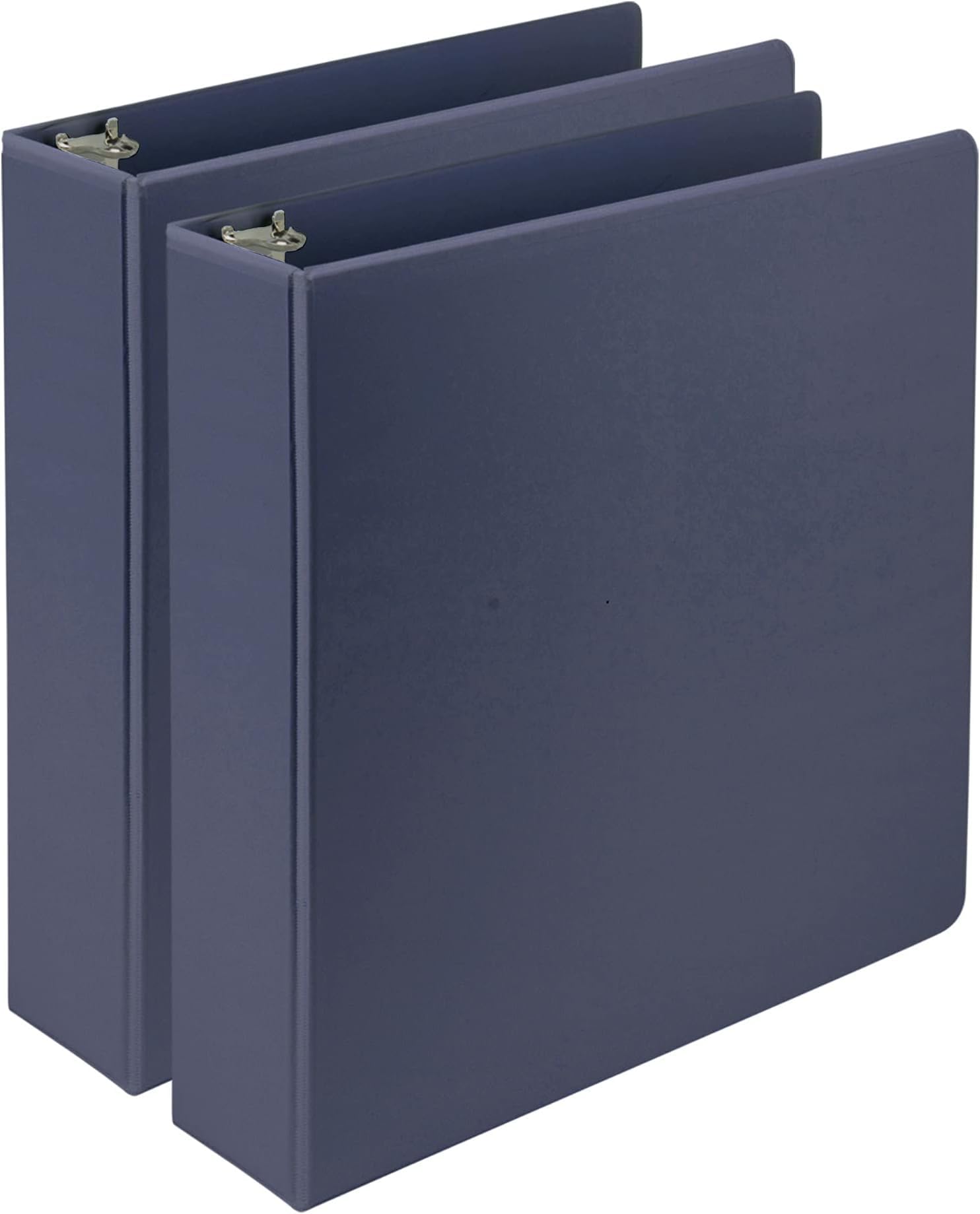 Samsill Plant-Based 2 Inch Durable D-Ring, View Binder, Eco-Friendly, USDA Certified Biobased, Indigo Blue, 2 Count (Pack of 6)