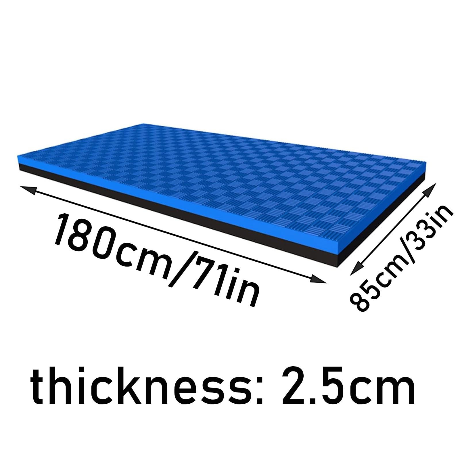 Tappetino per tapis roulant Tappetino for tapis roulant, tappetino for attrezzi da allenamento, tappetino yoga resistente ad alta densità, tappetino antivibrante in schiuma EVA, isolamento acustico(Bl