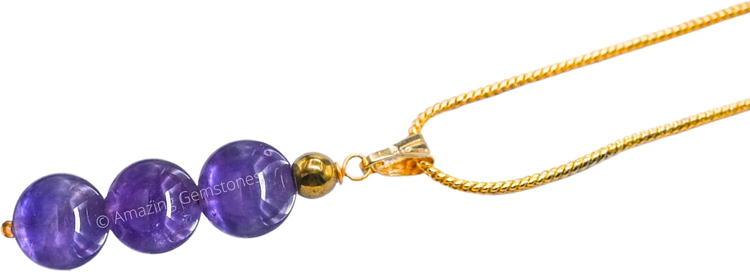 Handmade 3 Beads Necklace - Image 2