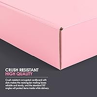 Vista 6 de Golden State Art, Cajas de envío rosadas de 4 x 4 x 2, paquete de 26 cajas pequeñas de cartón corrugado para envío, embalaje, regalos de manualidades