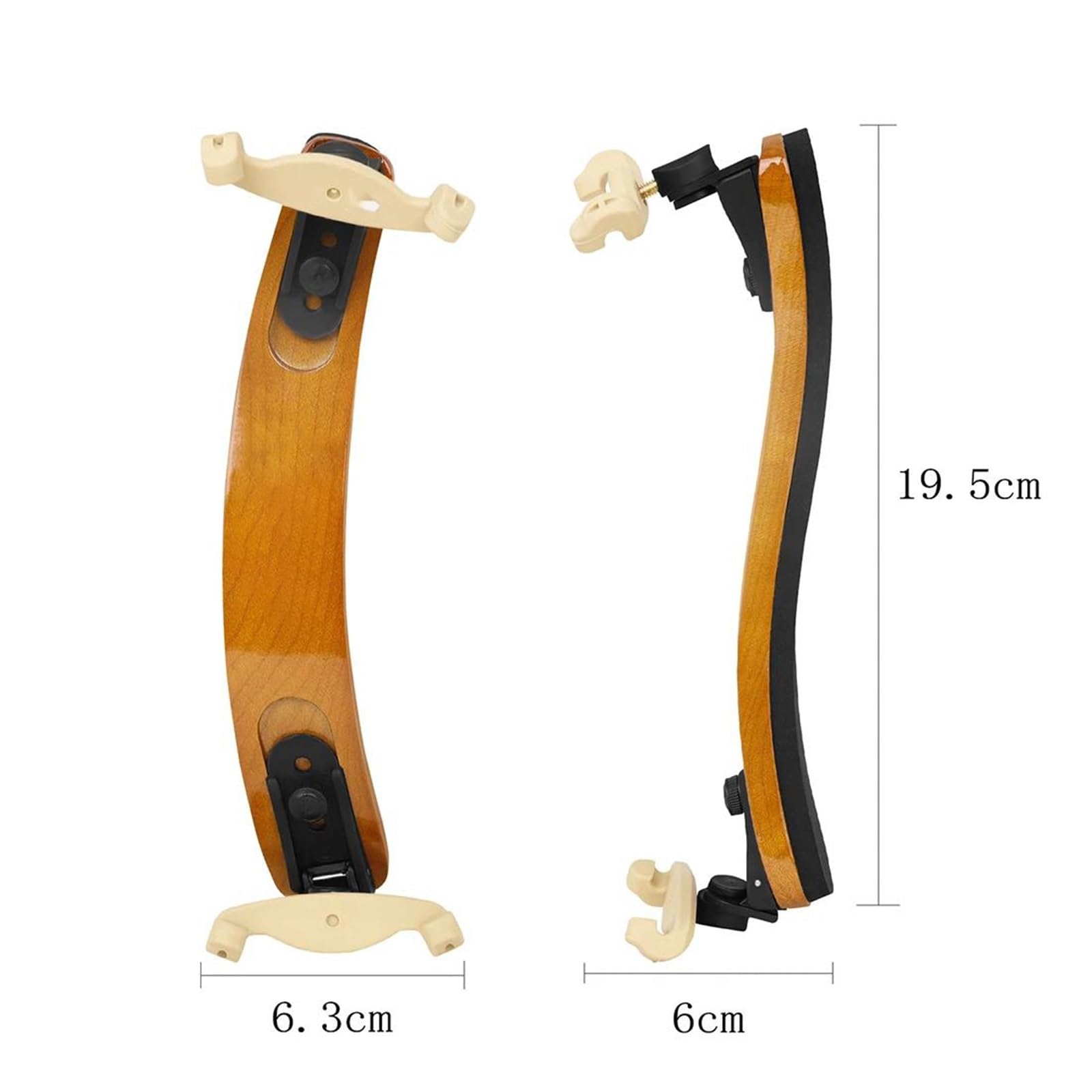 Reposapiés para violín Almohadilla de hombro para violín ajustable de arce macizo soporte para cuerdas accesorios musicales