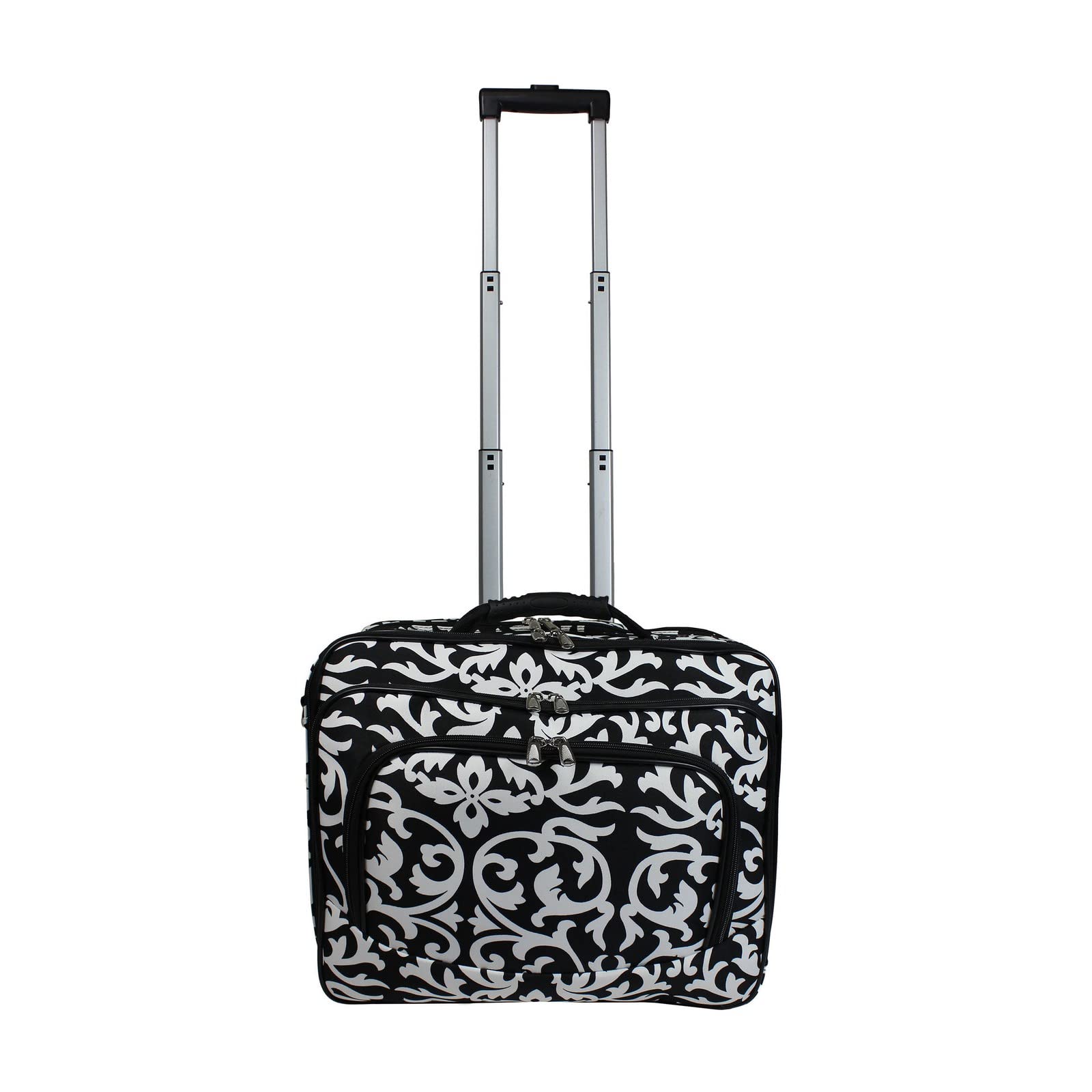 World Traveler Women's Damask Rolling 17-inch Laptop Case, One Size