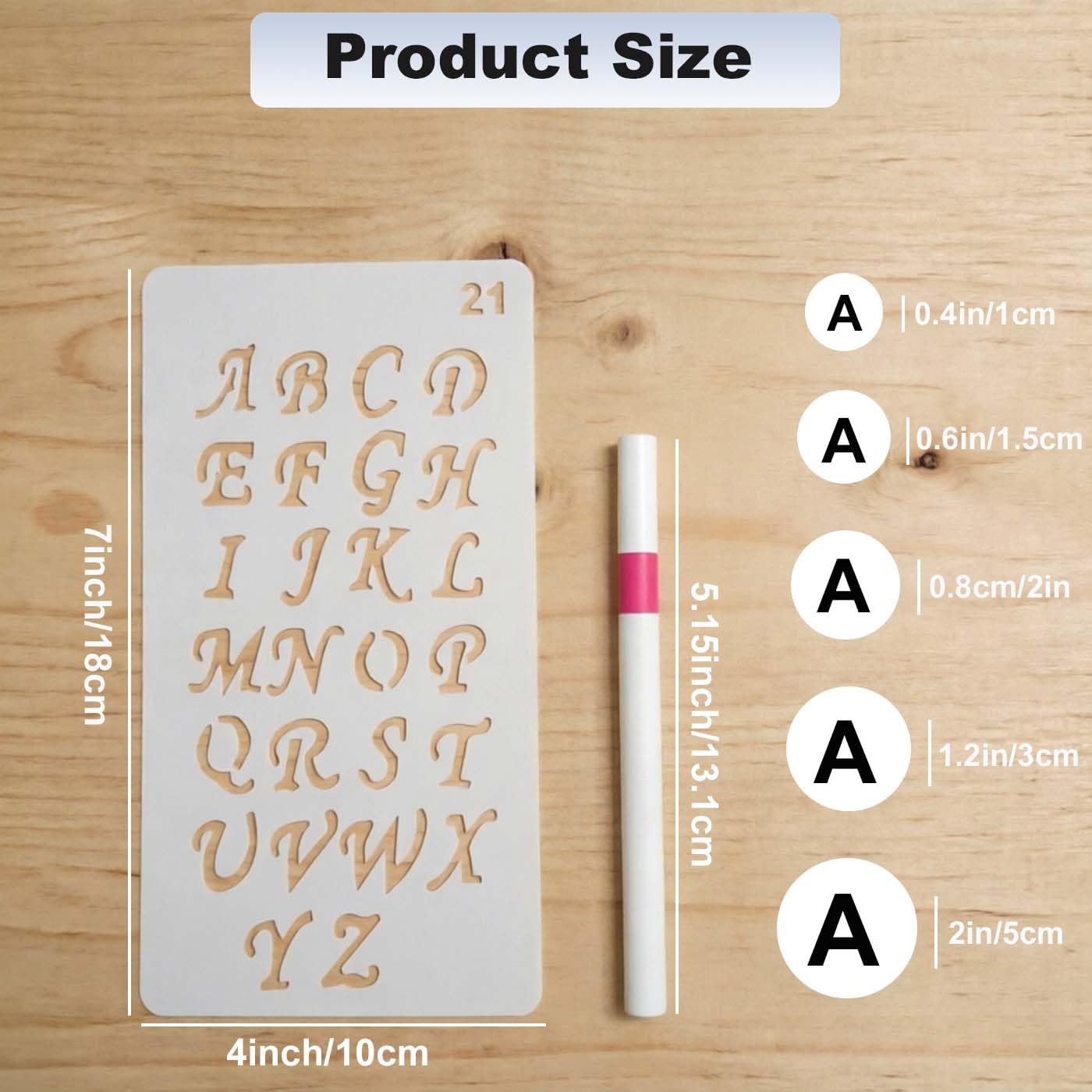 Letter Stencils - 30 Pcs Alphabet & Number Templates -2 Letter Stencils - 30 Pcs Alphabet & Number Templates -2