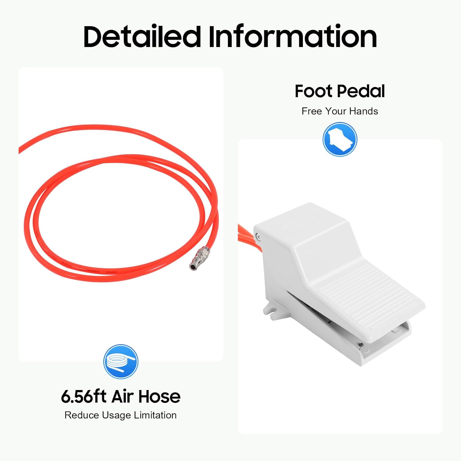 Pneumatic Planishing Hammer, Thin Sheet Metal Shaping Machine w/Foot Pedal & Steel Stand, 4" Throat Polisher, 1/2/3" Radius Anvil, 50 to 100 PSI