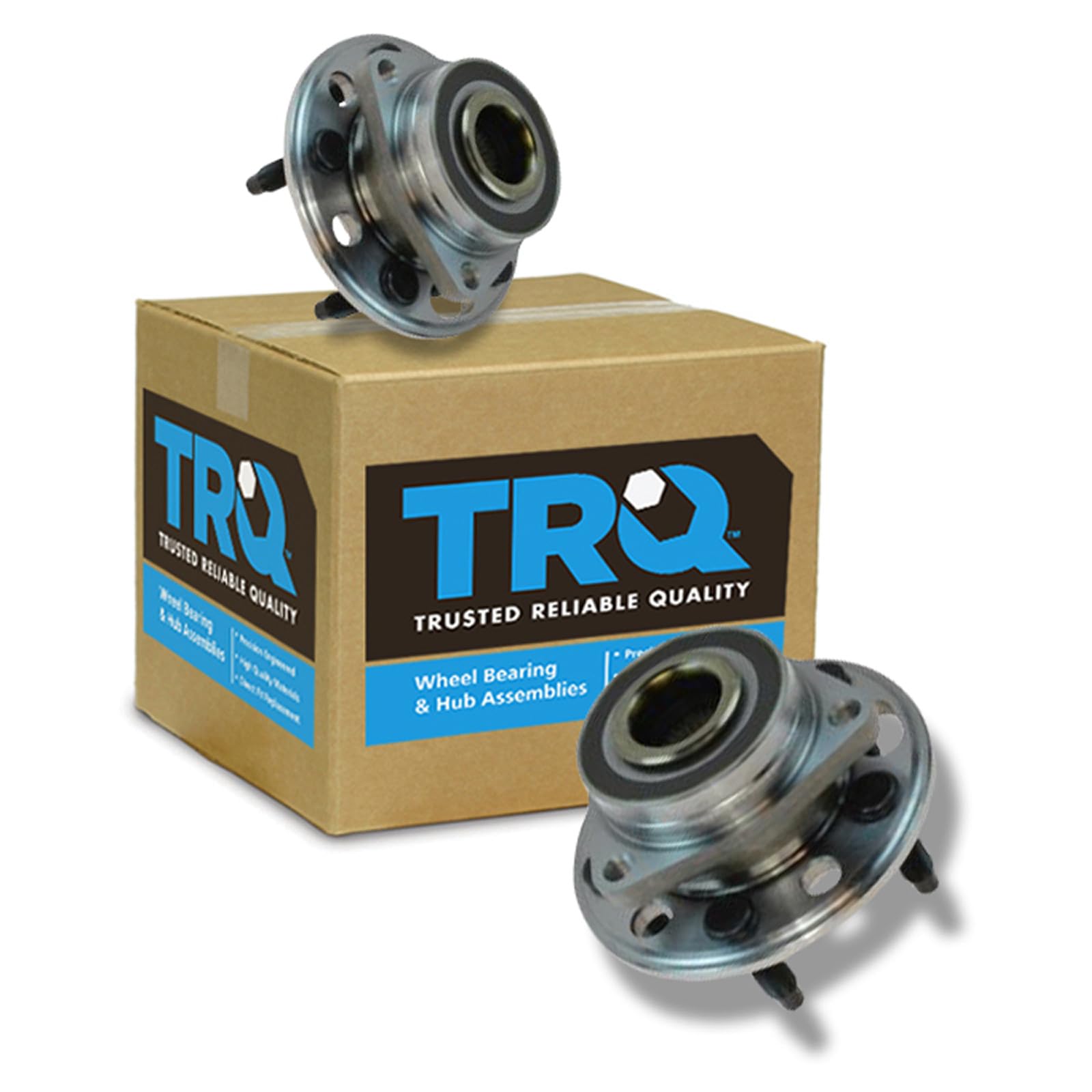 TRQ Left and Right Wheel Bearing and Hub Assembly Set 2 Piece