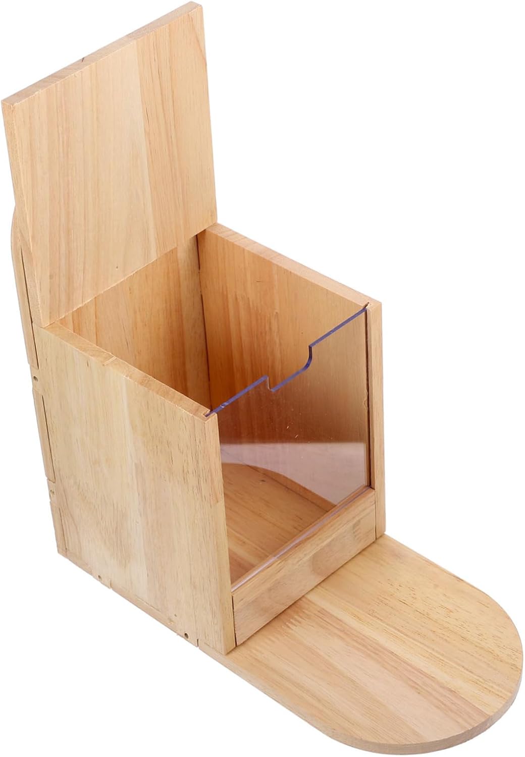 Mikikit Outdoor Squirrel Feeder Durable Feeding House for Garden Holds Nuts Chestnuts Natural Material Weather Design for Squirrels to Enjoy