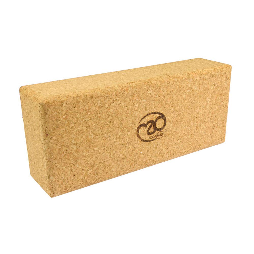 Yoga-Mad Extra High Cork Yoga Brick | 30.5cm x 20.5cm x 5cm | Eco Friendly Yoga Brick | Non Slip Cork Brick for Yoga, Pilates, Training and Home Workouts | Provides Support for Various Yoga Poses