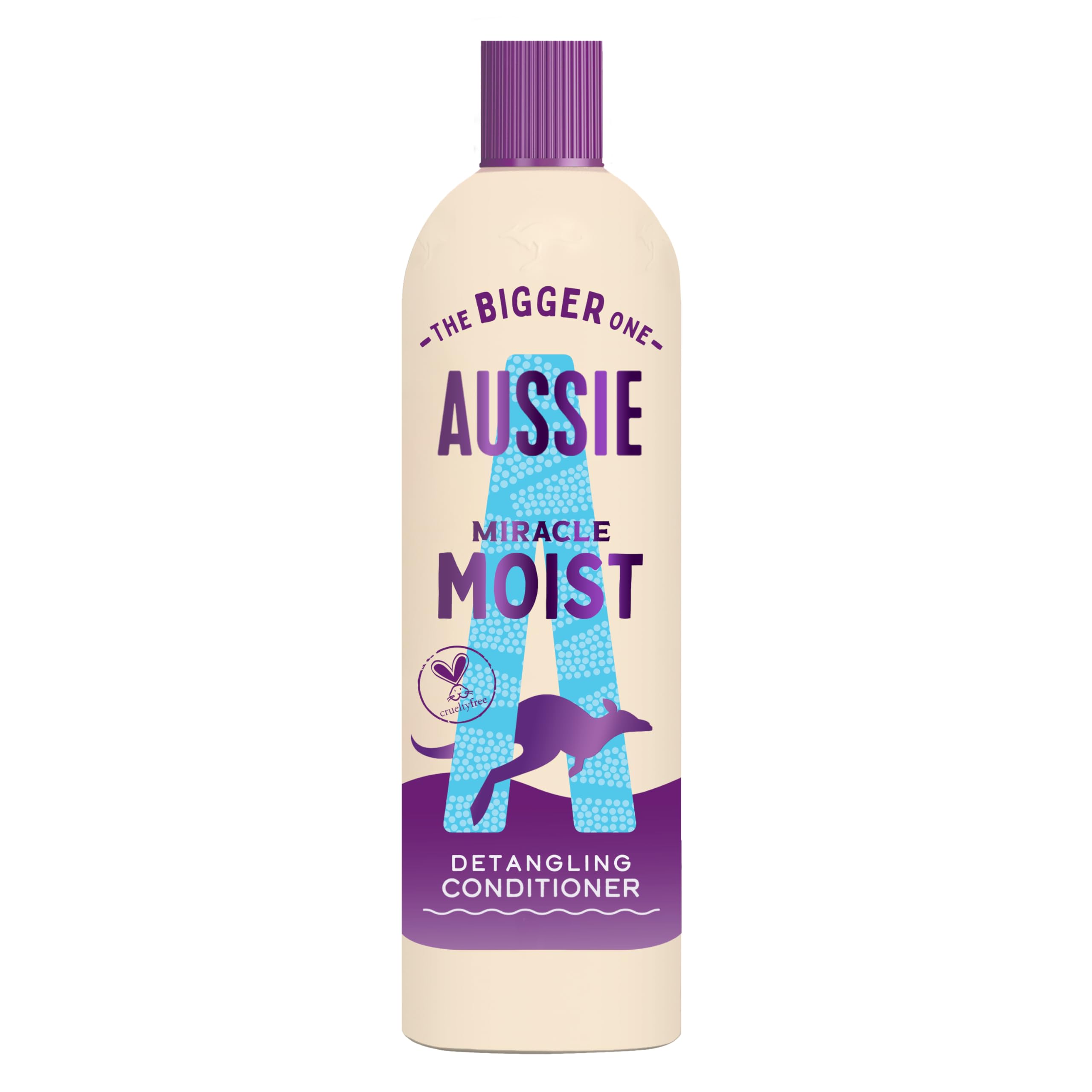 Aussie Miracle Moist Detangling Conditioner 400ml. Moisture-Quenching Formula to Revive and Restore Brittle & Dry Hair. Infused with Australian Macadamia Nut Oil. Vegan and Cruelty-Free