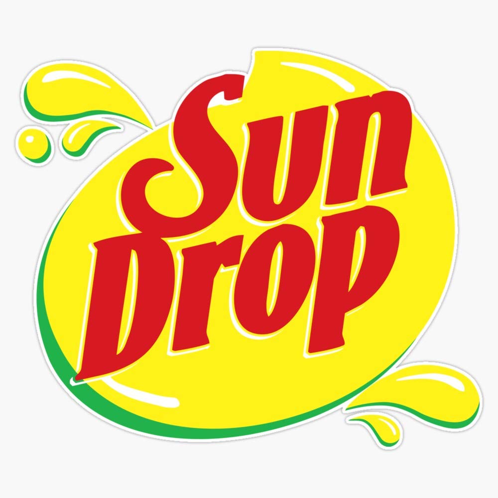 Sun Drop Vinyl Decal Bumper Sticker 5"
