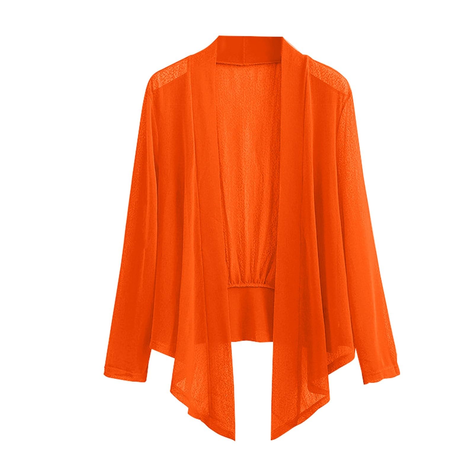 Bolero - Chaleco para mujer, elegante, talla grande, informal, manga larga, abrigo versátil, chaquetas