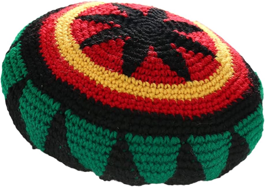 ZffXHJamaican Rasta Man Hat, Wool Knit Rainbow Woolly Hats Colorful Beanie Skull Hat Slouchy Baggy Cap Winter Autumn