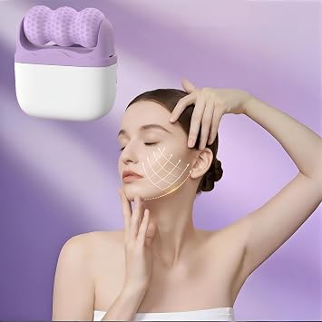 2026 New Ice Roller for Face Women,2 in 1 Face Eyes Roller,Facial Skin Care Tools,Gifts for Women Mom Wife(Purple)