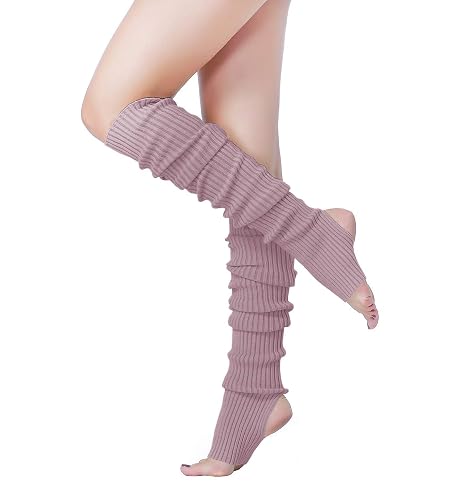 v28 Long Leg Warmer, Women’s Men 80s Party Ribbed Knit Dance Sports - Hole71-berry