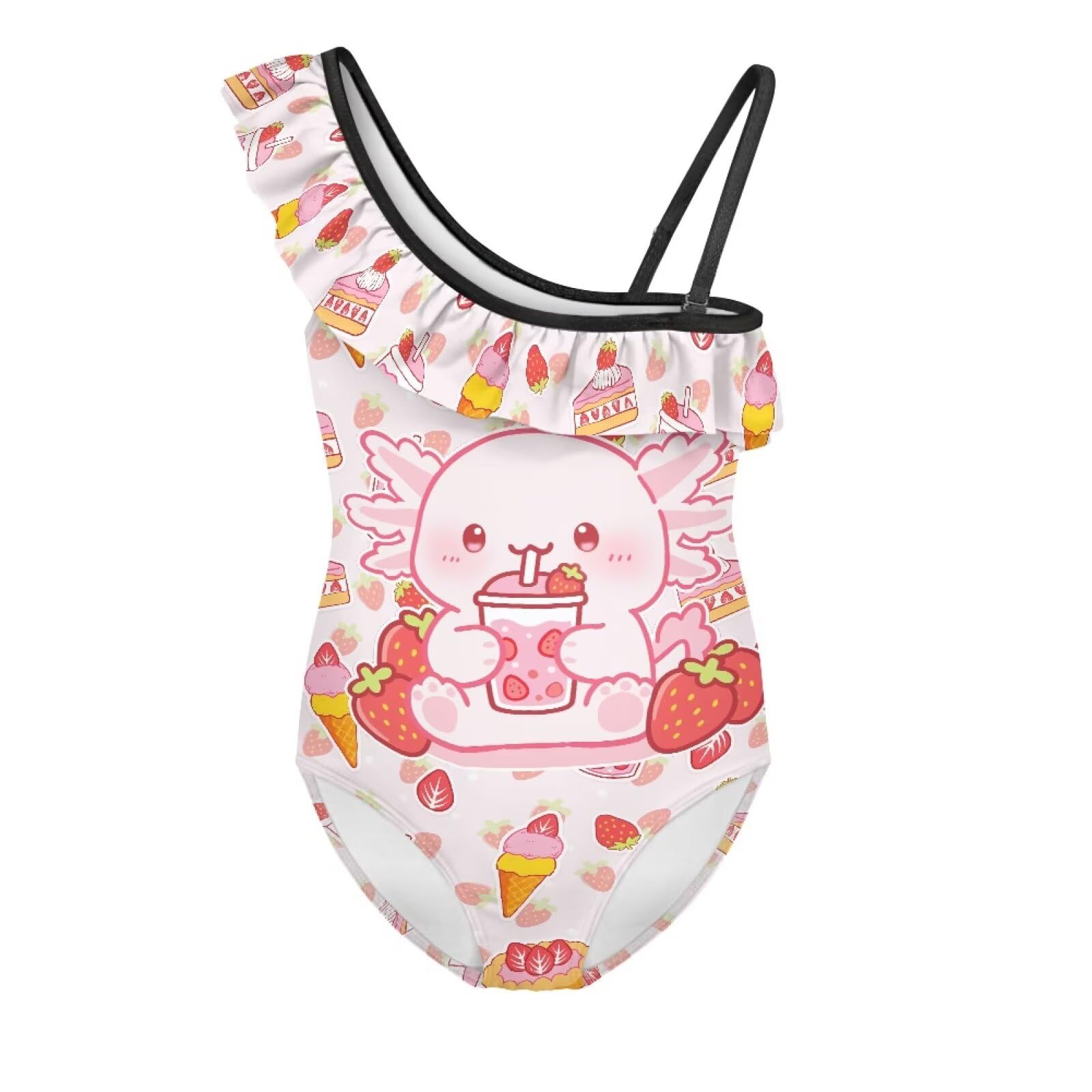 Yzaoxia Girls One Piece Swimsuits Bathing Suit for Kids Swimwear 3-14Y