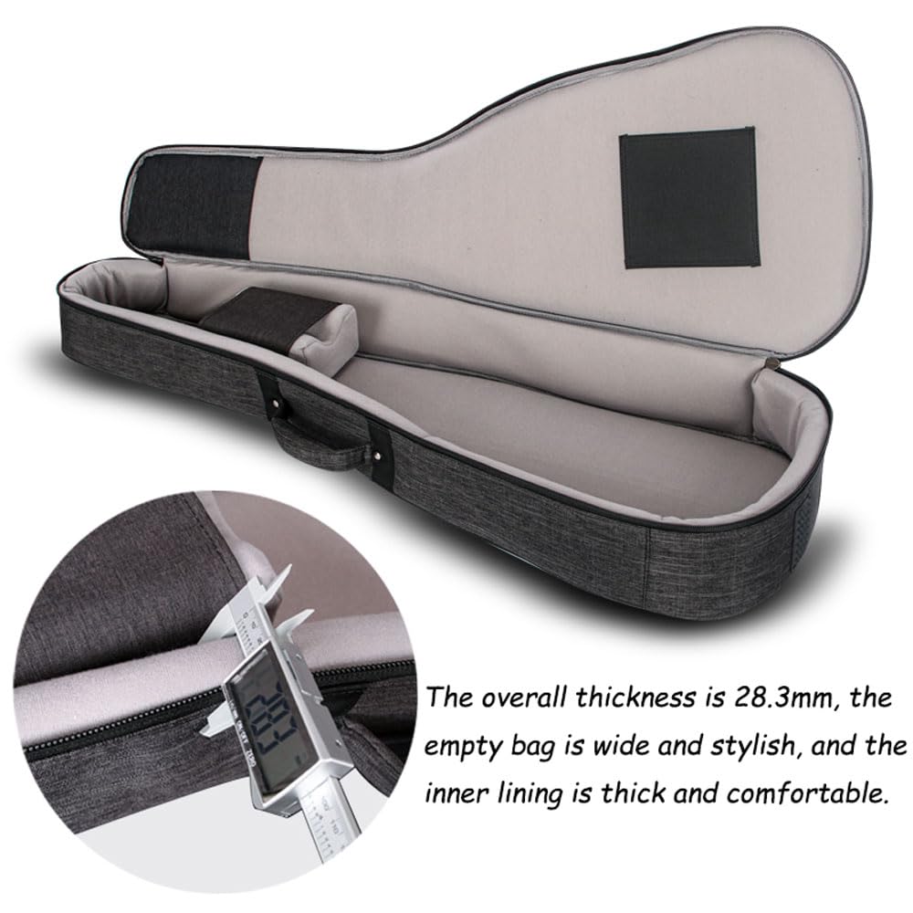 36" 38" 39" 40" 41" Torba na gitarę podróżną, plecak na koncerty gitary akustycznej i klasycznej, 28 mm gruba bawełniana wyściółka, regulowany pasek na ramię, pokrowiec ochronny na gitarę