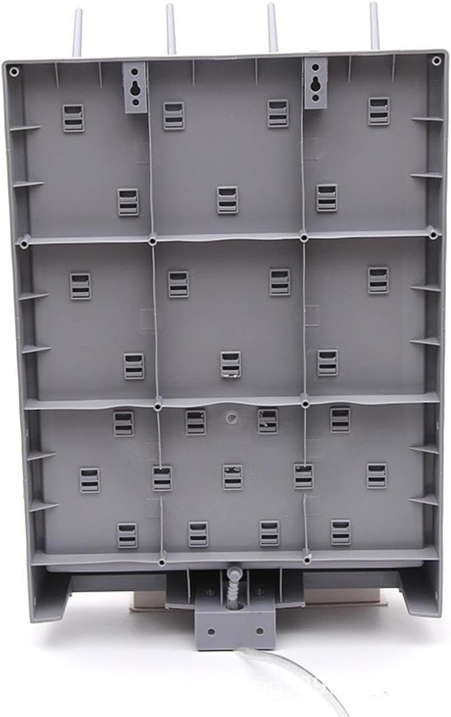 Glassware Rack 52 Detachable Pegs Space Saving Lab Draining Rack for Lab Glassware and Bottles, Black