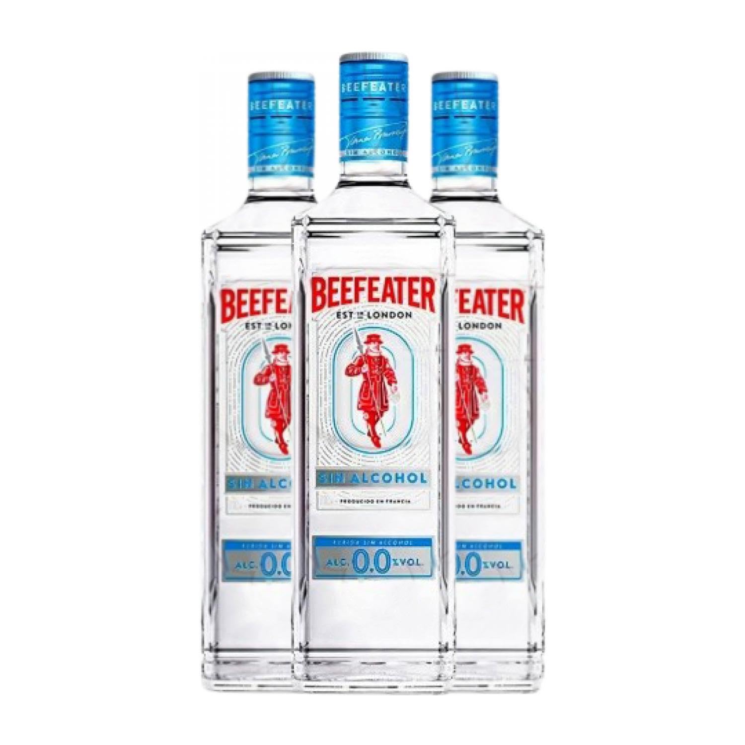 Ginebra Beefeater Gin 70 cl Sin Alcohol (Caja de 3 Botellas de 70 cl)