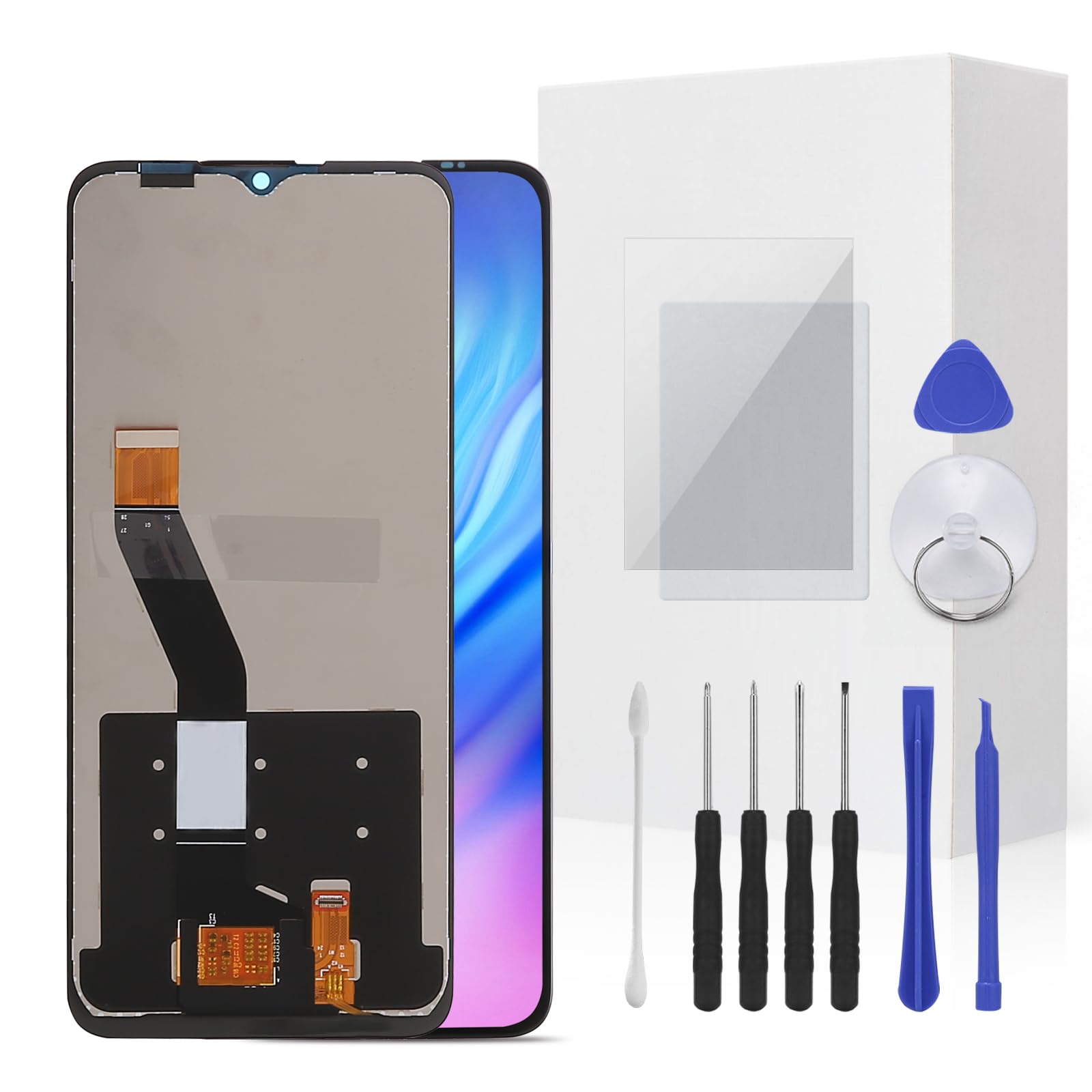 JENCYFU for BLU View Speed 5G B1550VL Screen Replacement Kit Full LCD Screen Display Touch Digitizer Full Assembly with Repair Tool for Model BLU View