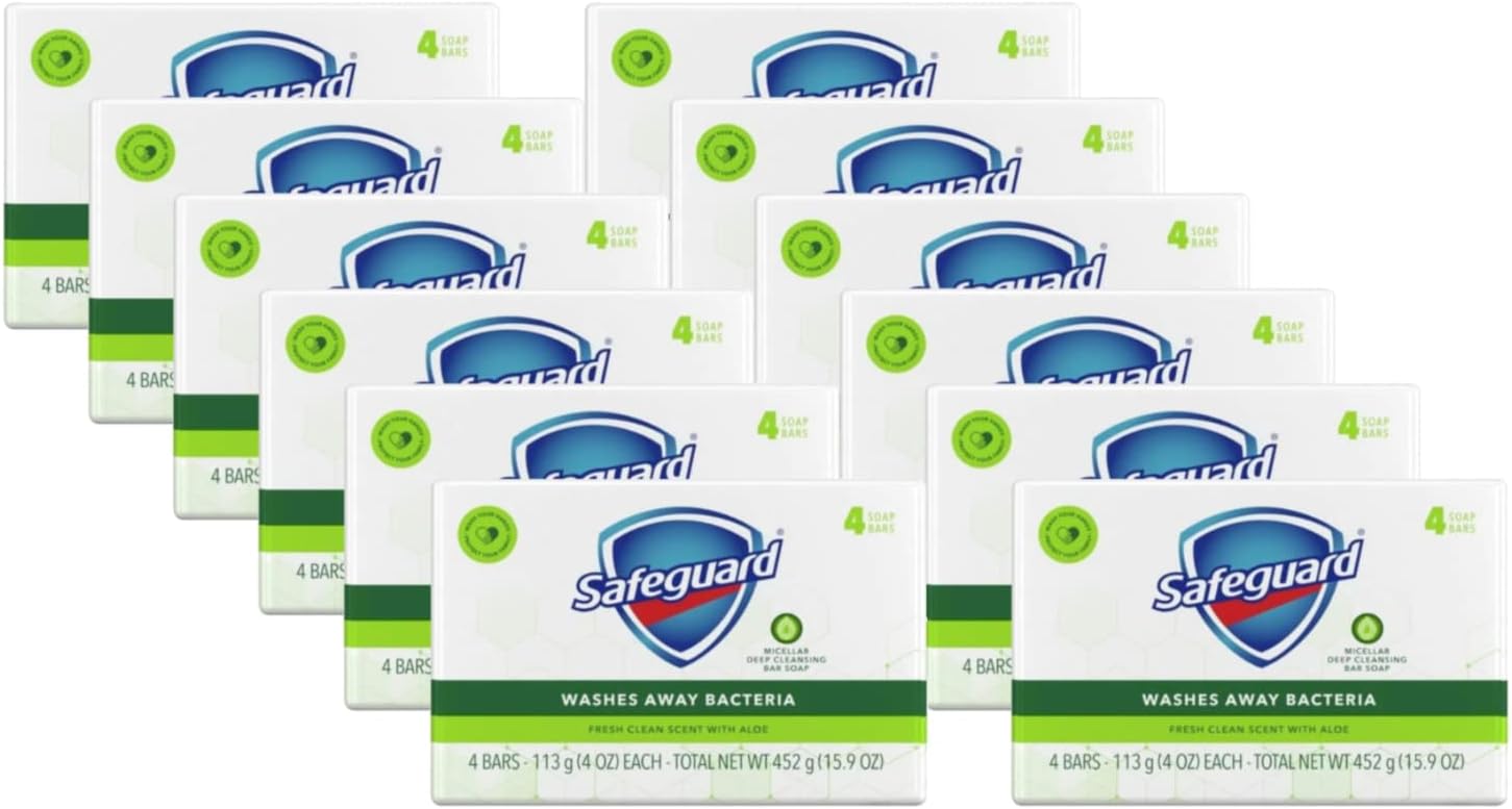 White Soap, 4 Oz Ea. - 12 Packs x 4 Count, 48 Bars Case
