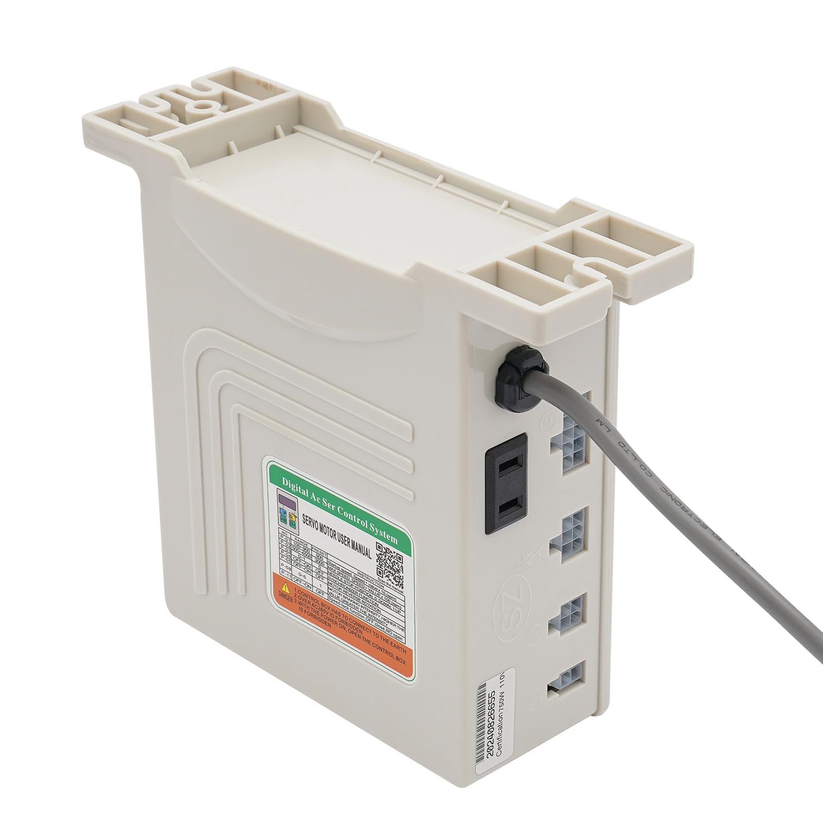 Bezszczotkowy silnik maszyny do szycia 750 W – silnik maszyny do szycia, regulowana prędkość obrotowa 500-3500 obr./min, energooszczędny silnik serwo z wyświetlaczem LED do maszyn przemysłowych, cichy