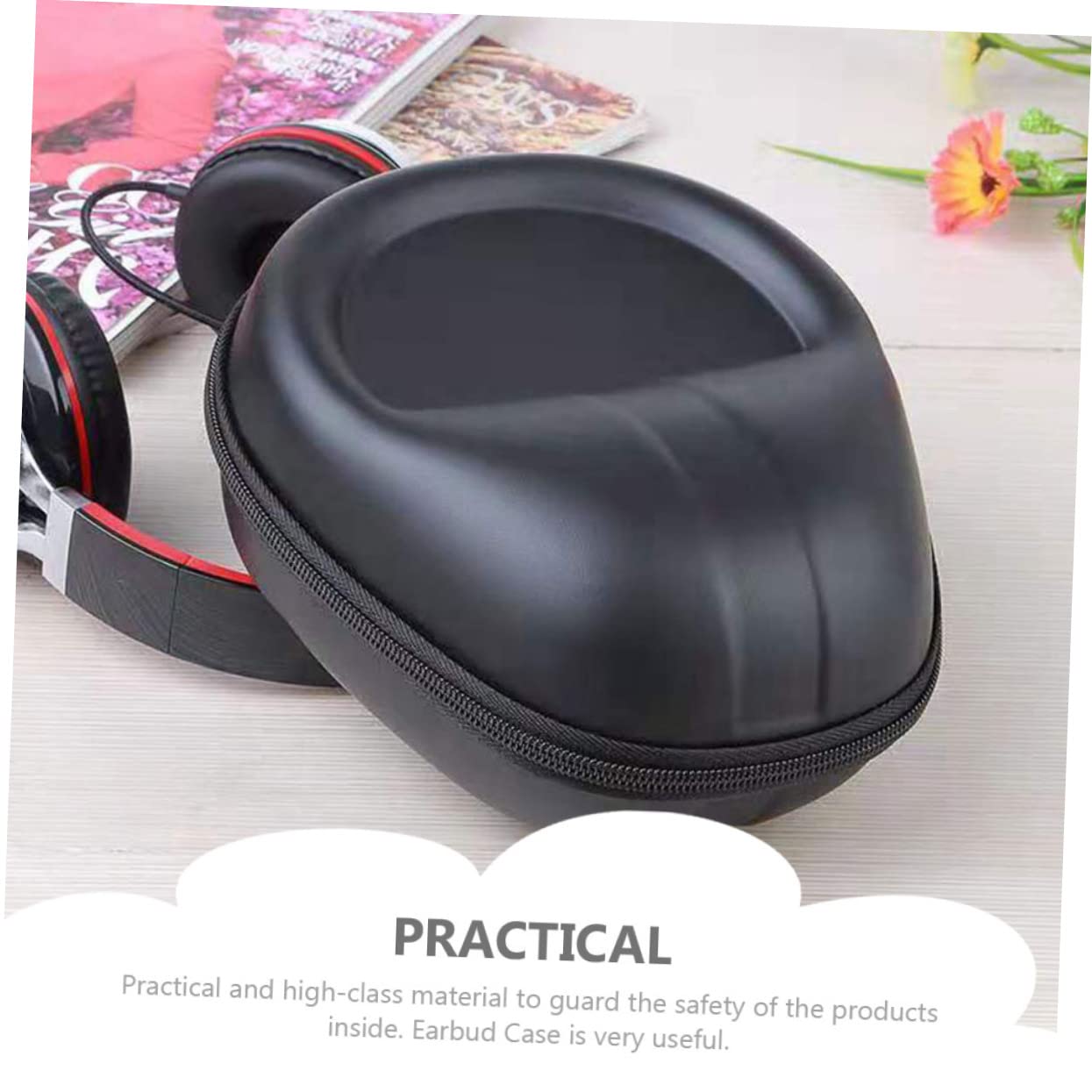 Abaodam 3 Pezzi Custodia Per Cuffie in Eva Custodia Per Auricolari Piccola Custodia Per Auricolari Con Cerniera Organizer Decorativo Borsa Per Organizzare I Cavi Accessori Da Viaggio