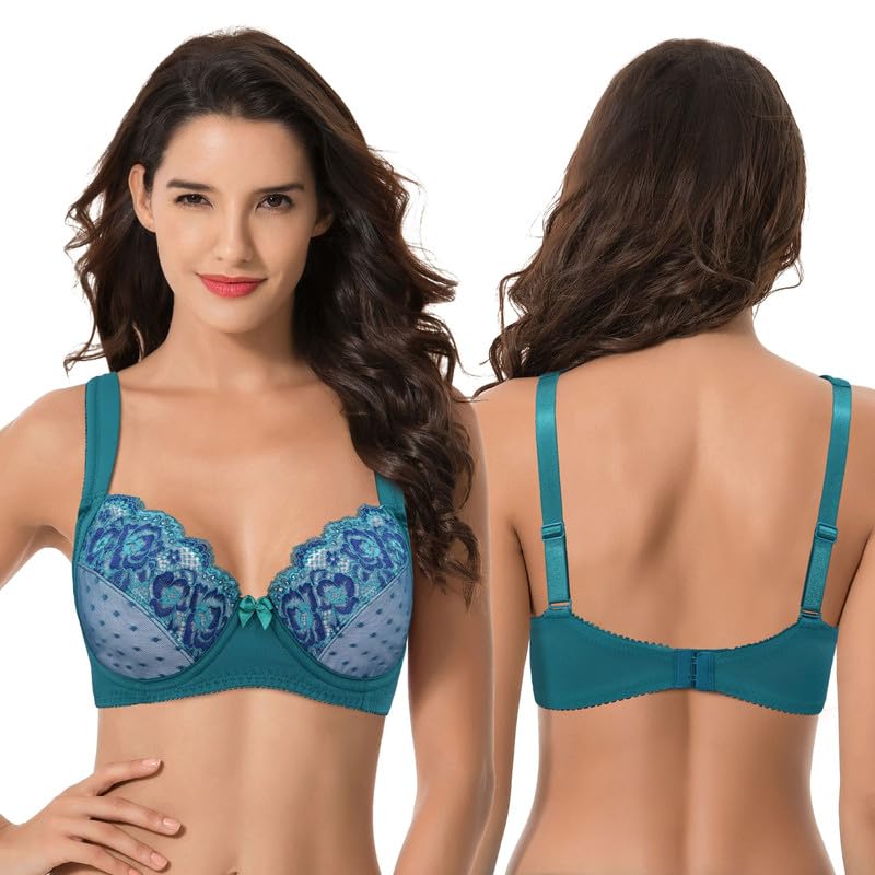 Curve Muse Reggiseno Altamente Coprente, Oscurante (Pacco da 2) Donna