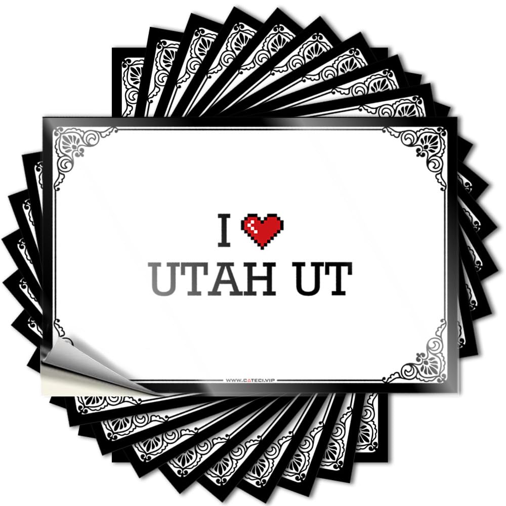 I Love Utah Ut Garage New - Beer Tattoos Self Adhesive Sticker(6X9CM)