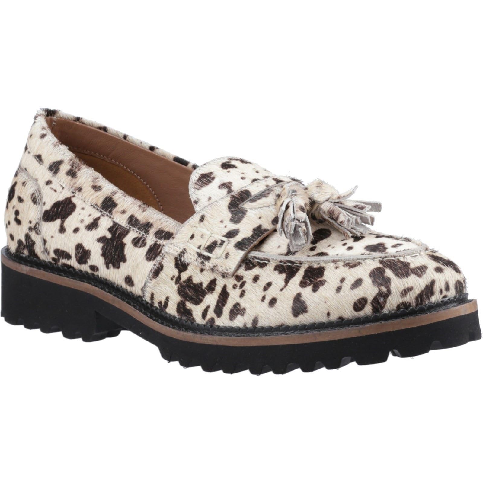 Hush Puppies Women's Animal Suede Ginny Loafers Colour: : Size 3