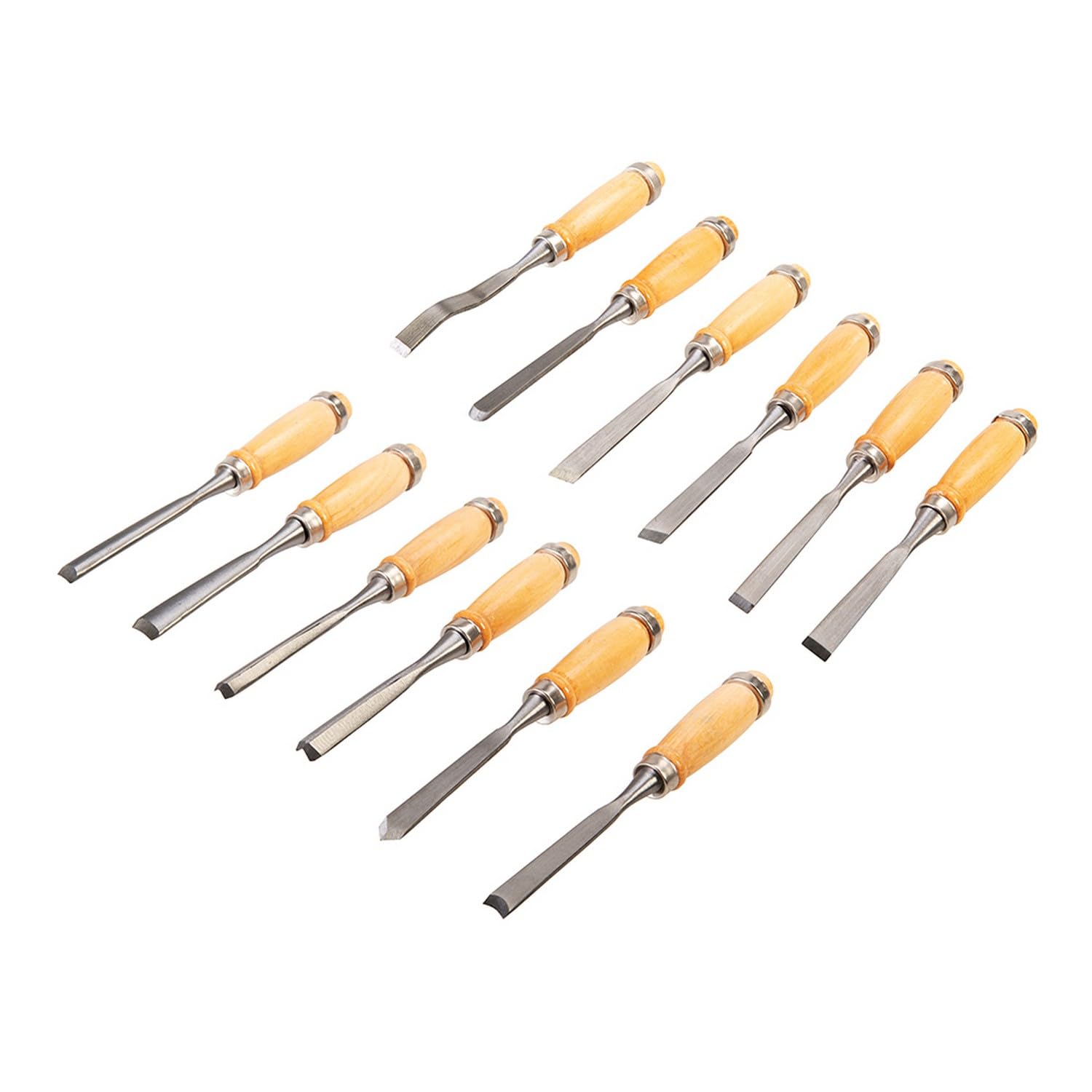 Silverline Tools 250241 Gubias para Tallar, 200 mm Longitud, 12 Piezas
