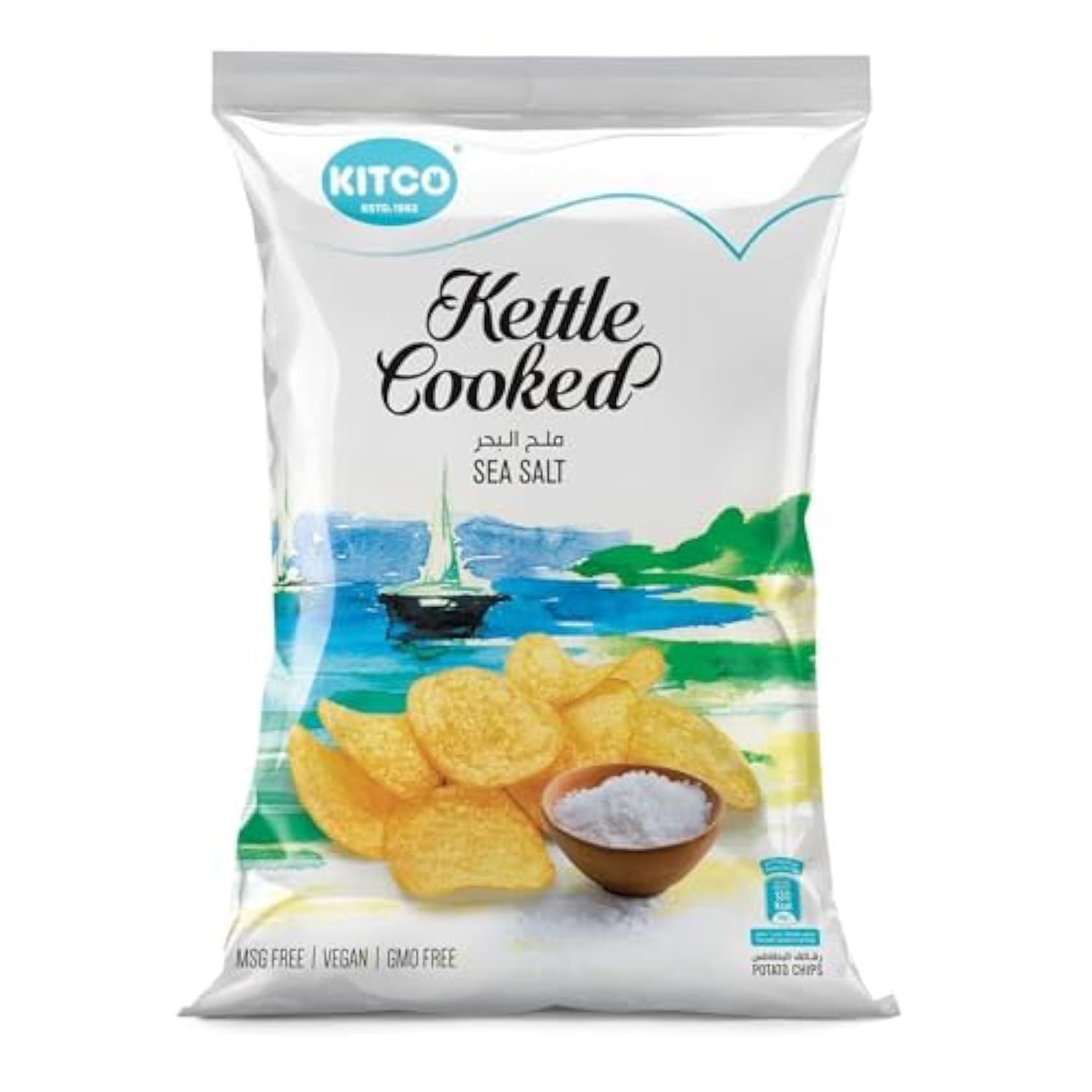 Kitco Kettle Cooked Sea Salt Potato Chips 150g