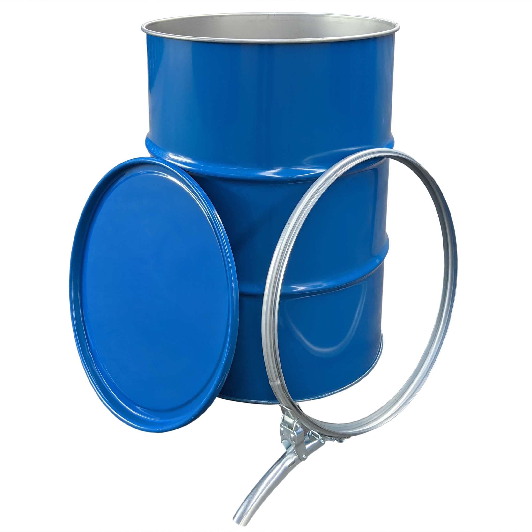 Wilai GmbH Barile 213 L, Botte Metallico, Apertura Totale con Coperchio, Blu (23031)