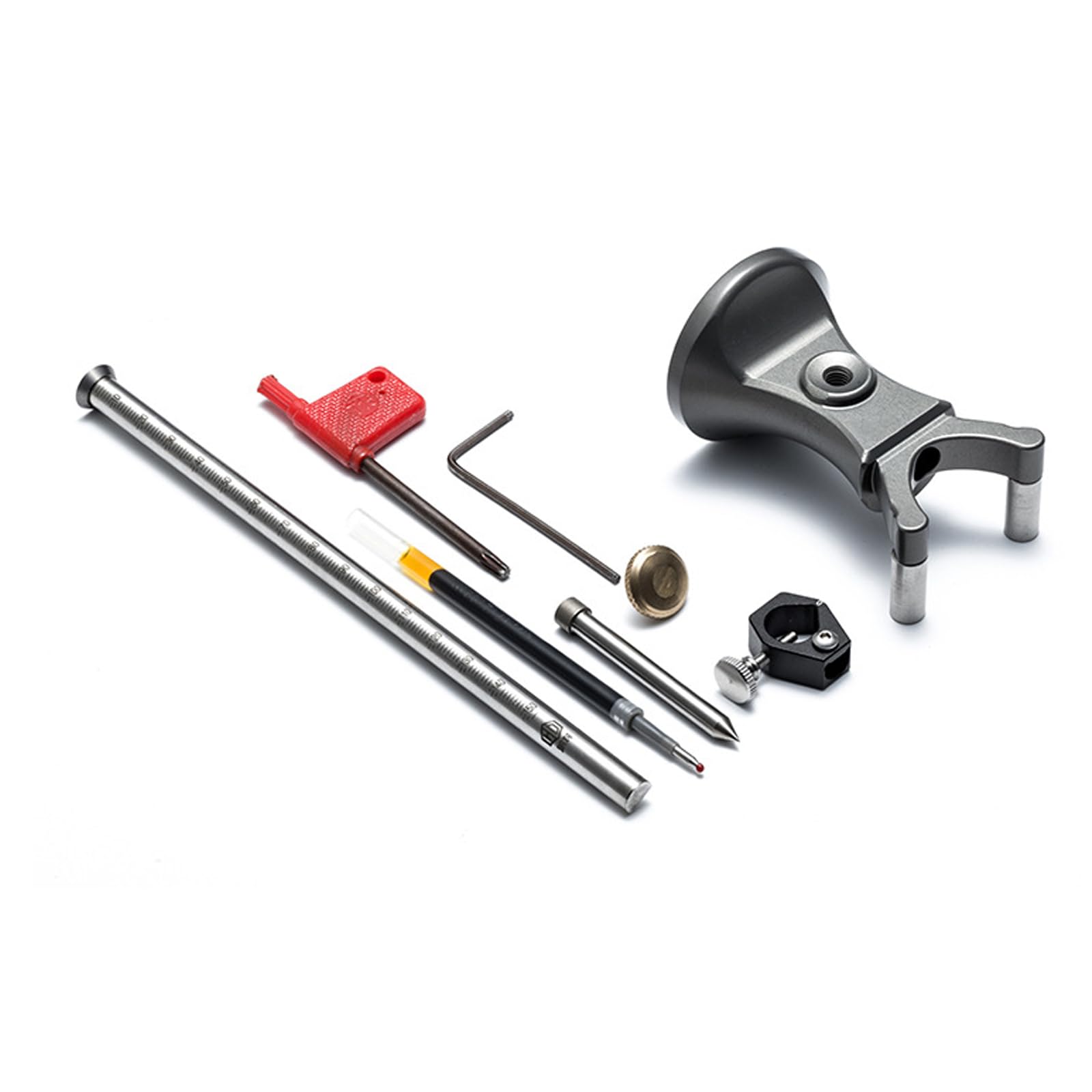 Professional Wood Marking Gauge with Anti-Slip Base and Clear Measurement Scale Aluminum Alloy Woodworking Scriber
