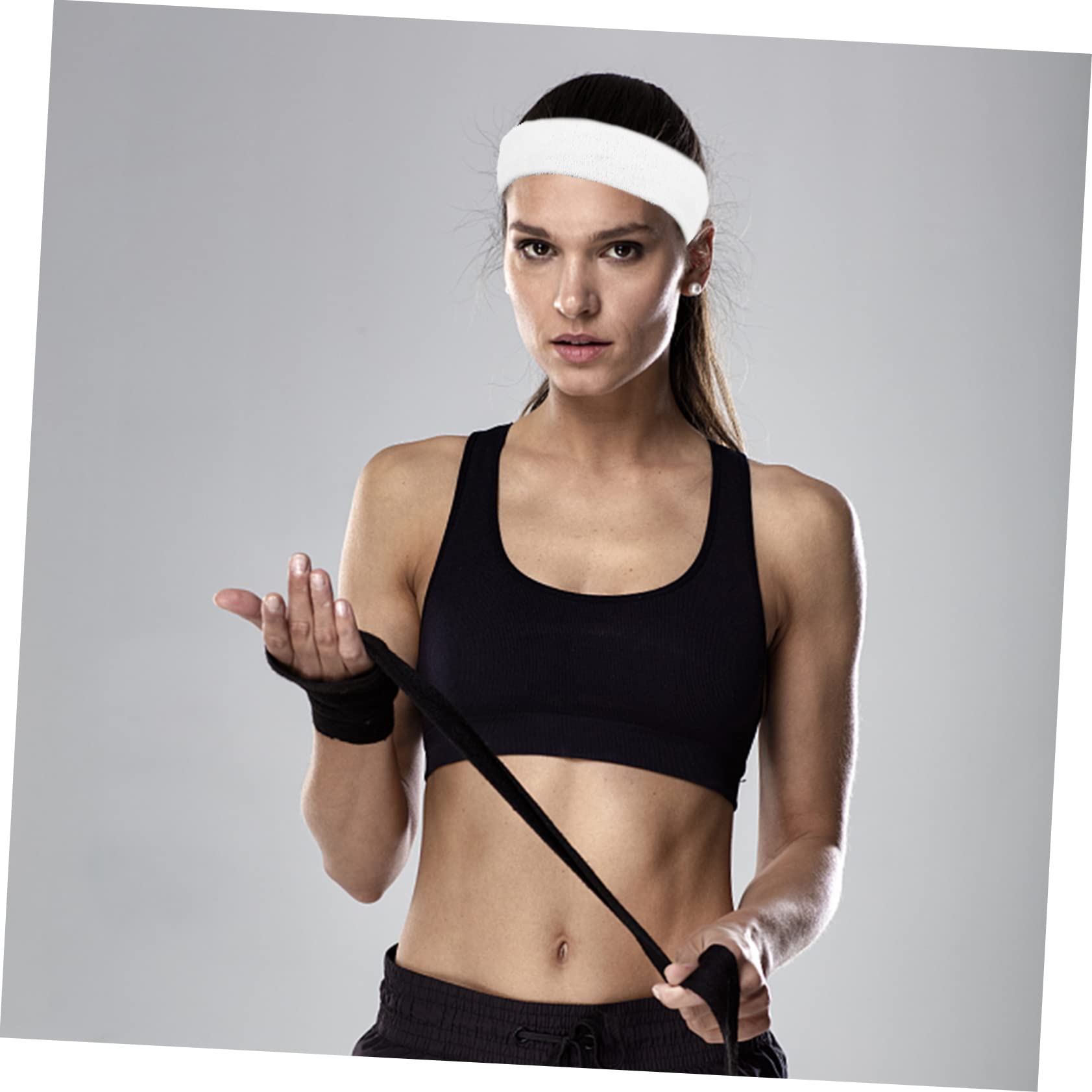 25 Pezzi Fascia Sportiva Fasce Elastiche Per Asciugamani Da Palestra Asciugamano Yoga Asciugamani Per Il Viso Fascia Per Il Trucco Fasce Sportive Per Il Sudore Accessori