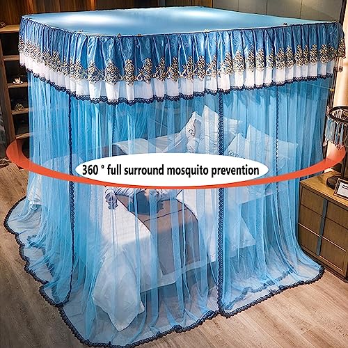 Moustiquaire à baldaquin anti-insectes lit double avec structure métal - 3