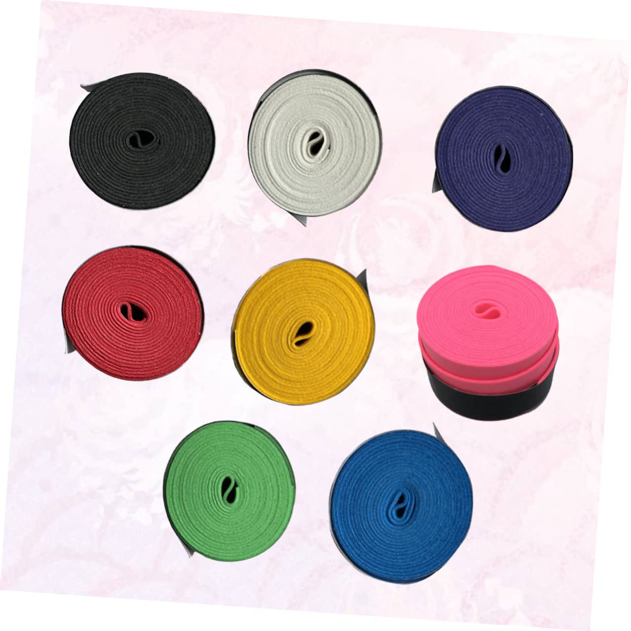 BRIGHTFUFU Squash Racket Band Badminton Overgrip Tape 8pcs Hand Gel Sweatband for Racket