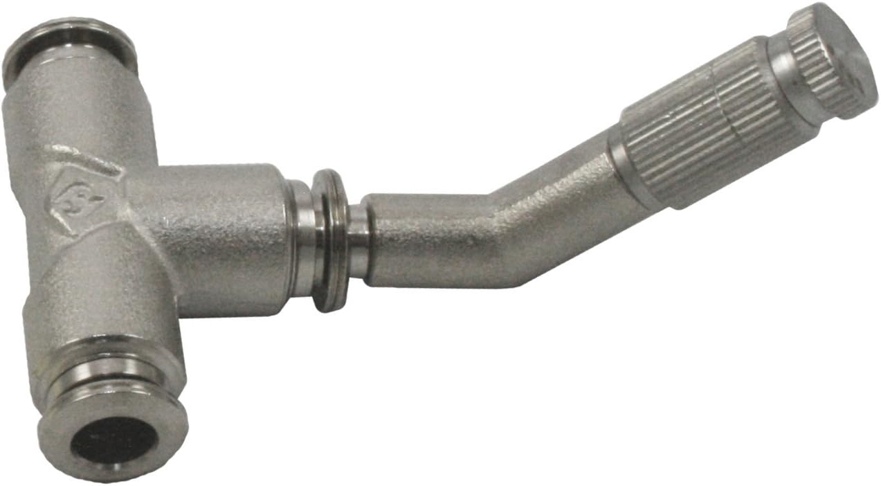 5 Pack- 1/4 45-Degree Tee Mist Nozzle Complete -For High Pressure Misting